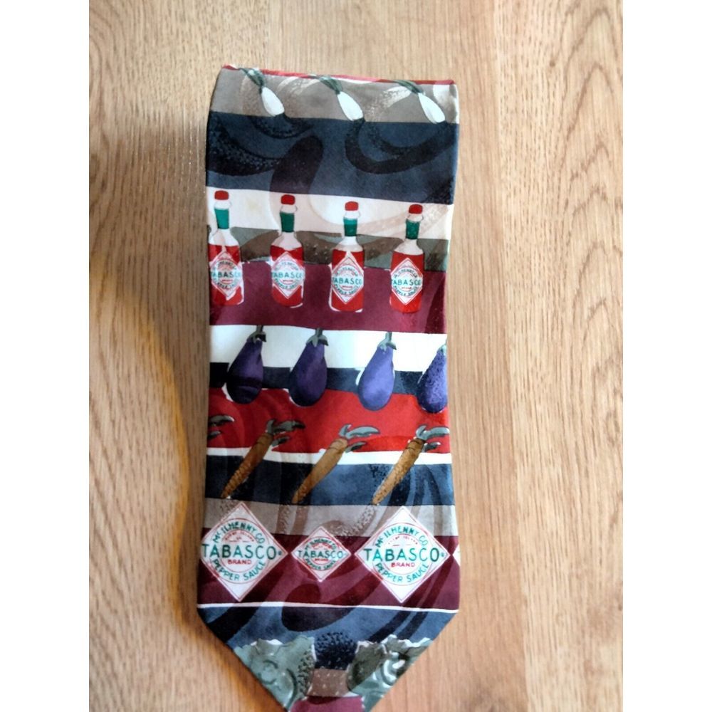 Tabasco Hot Sauce Men's‎ 100% Silk Tie